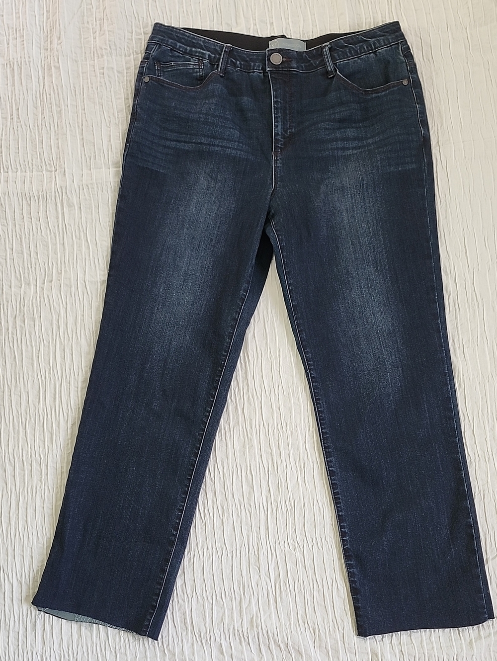Wit & Wisdom Straight Leg Raw Hem Jeans